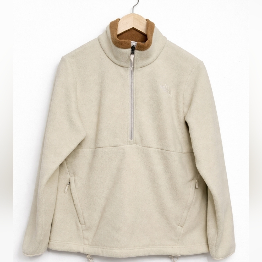 The North Face Beige and Tan Fleece Jacket
